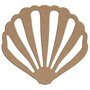 Aplique em Forma de Concha em Mdf