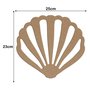 Aplique em Forma de Concha em Mdf