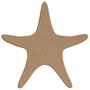 Aplique em Forma de Estrela do Mar em Mdf