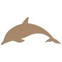Aplique em Forma de Golfinho em Mdf