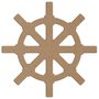 Aplique em Forma de Leme Barco em Mdf