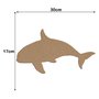 Aplique em Forma de Orca em Mdf