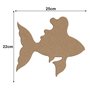 Aplique em Forma de Peixe em Mdf
