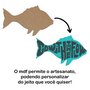 Aplique em Forma de Peixe em Mdf