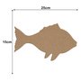Aplique em Forma de Peixe em Mdf