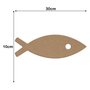Aplique em Forma de Peixe em Mdf