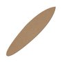 Aplique em Forma de Prancha Surf Hibrid em Mdf
