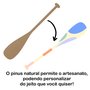 Aplique em Forma de Remo em Mdf