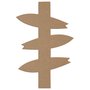 Aplique em Forma de Setas Indicativas de Pranchas Surf em Mdf