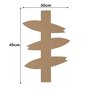 Aplique em Forma de Setas Indicativas de Pranchas Surf em Mdf