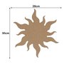 Aplique em Forma de Sol em Mdf
