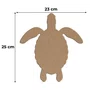 Aplique em Forma de Tartaruga em Mdf