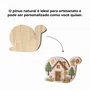 Tábua de Madeira Pinus Recortada para Artesanato Em Forma De Caracol