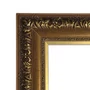 Armação de Moldura Estilo Renascentista com Perfil Interno Liso Chanfrado e Externo com Gravação Ornamental Efeito Metálico para Quadros e Fotos - 9,2x2,7