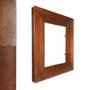 Armação Personalizada De Moldura Chanfrada com Acabamento Côncavo Estilo Madeira Rústica - 5x2,1