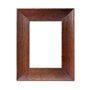 Armação Personalizada De Moldura Chanfrada com Acabamento Côncavo Estilo Madeira Rústica - 5x2,1