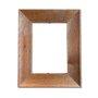 Armação Personalizada De Moldura Chanfrada com Acabamento Côncavo Estilo Madeira Rústica - 5x2,1