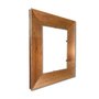 Armação Personalizada De Moldura Chanfrada com Acabamento Côncavo Estilo Madeira Rústica - 5x2,1