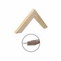 Armação de Moldura Personalizada de Pinus Natural para Quadros Decorativos - 3x1,5