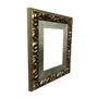 Armação Personalizada de Moldura Efeito Escovado Fino e Gravação de Curvas Fluidas para Quadros e Fotos - 7,1x2,8
