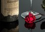 Placa Decorativa Vinho e Rosa