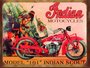 Placa Decorativa Moto Indian Motocycles Model 101