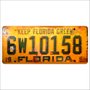 Placa Decorativa Vintage de Carro em Mdf - Keep Florida Green