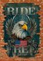 Placa Decorativa Vintage Ride Free