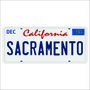 Placa Decorativa Vintage de Carro em Mdf - California Sacramento