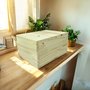 Caixa Para Presente Em Madeira Pinus Com Interno Em Mdf
