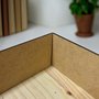 Caixa Para Presente Em Madeira Pinus Com Interno Em Mdf