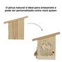 Casinha Com Telhado Em Madeira Pinus - Ideal para Artesanato, DIY, Decoupage, Presente e Decoração Criativa