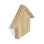 Casinha com Telhado em Madeira Pinus – Ideal para Artesanato, DIY, Presente e Decoração Criativa