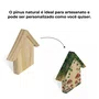 Casinha com Telhado em Madeira Pinus – Ideal para Artesanato, DIY, Presente e Decoração Criativa
