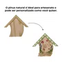 Casinha Torta Com Telhado Em Madeira Pinus - Ideal para Artesanato, DIY, Decoupage, Presente e Decoração Criativa