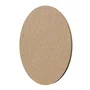 Chapa de Mdf Cru Oval 6mm para Artesanato