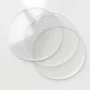 Chapa de PS Cristal 1mm Redondo Transparente para Proteger Imagens