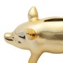 Cofre Decorativo de Cerâmica Pig Golden Mini - URBAN