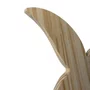 Conjunto 4 Pássaros Decorativos Escultura de Parede Estilo Minimalista em Madeira Pinus