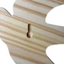 Conjunto 4 Pássaros Decorativos Escultura de Parede Estilo Minimalista em Madeira Pinus