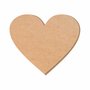 Coração Decorativo 20cm em Mdf Cru 6mm