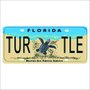 Placa Decorativa Vintage de Carro em Mdf - Florida Turtle