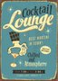 Placa Decorativa Cocktail Lounge