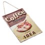 Placa Coffe Idea - Coffe Is A Good Idea - Decoração Casa Retrô - LUDI