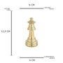 Decor de Resina Chess Queen Dourado - URBAN