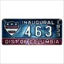 Placa Decorativa Vintage de Carro em Mdf - Inaugural Dist. Of Columbia