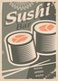 Placa Decorativa Sushi Bar