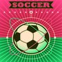 Placa Decorativa Play the Game Soccer