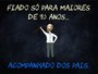 Placa Decorativa Frases de Boteco - Fiado Só para Maiores de 90 Anos Acompanhado dos Pais
