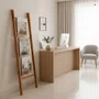 Escada Decorativa em Madeira Pinus Natural Toalheiro, Porta Mantas e Revisteiro Multiuso